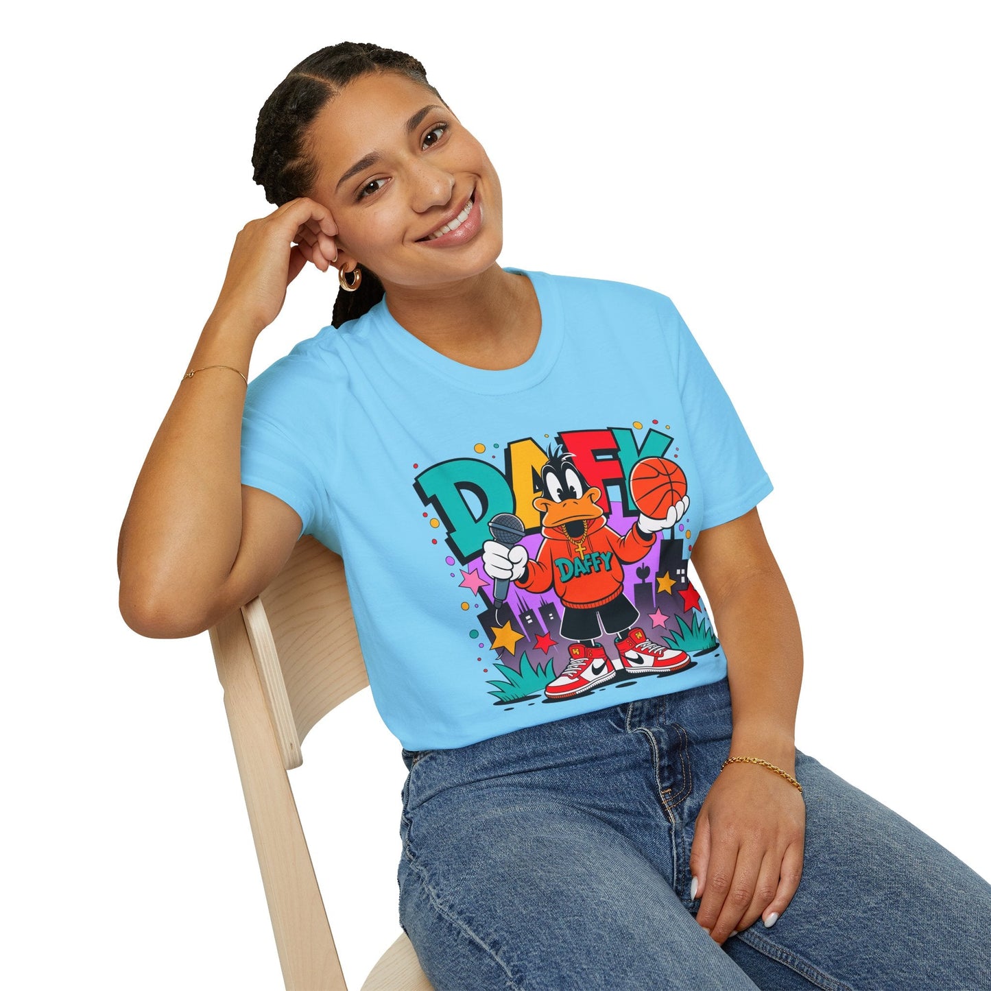 Funny Animals Cartoon T Shirt Unisex Graphic Tee Animation Shirt Softstyle Cotton