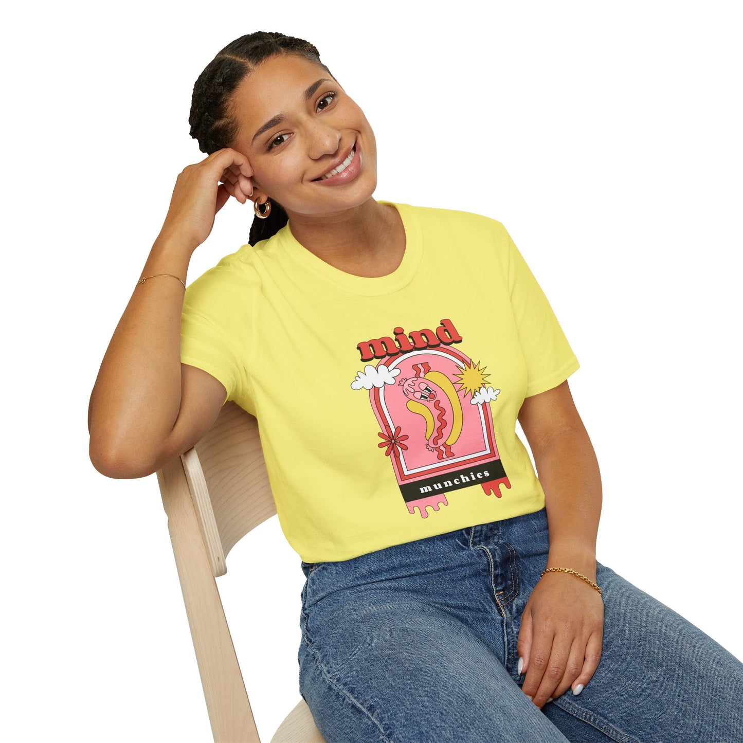 Funny Food T Shirt Unisex Softstyle Gildan 64000 100 Percent Ring Spun Cotton Lightweight Comfort