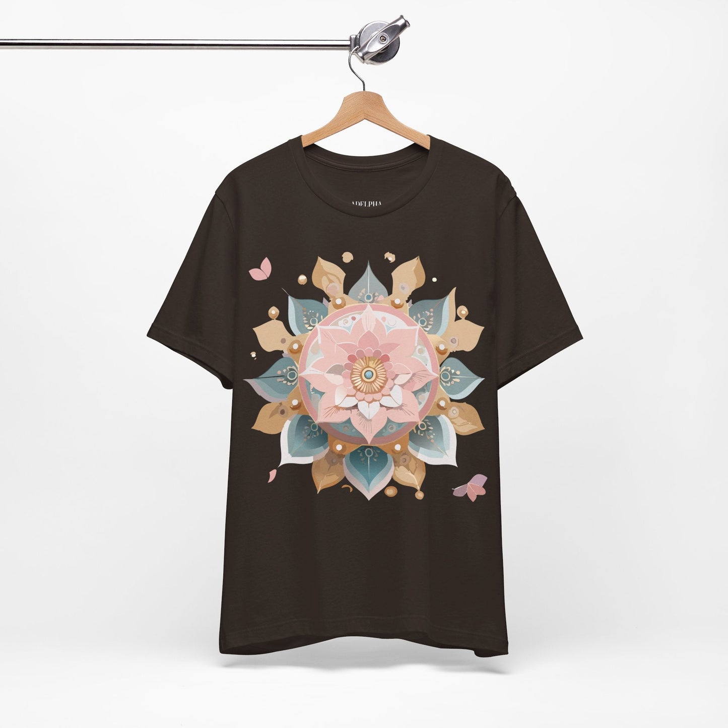 Adelpha Mandala Graphic Tee Unisex Vintage Inspired Art Design Shirt Premium Comfort