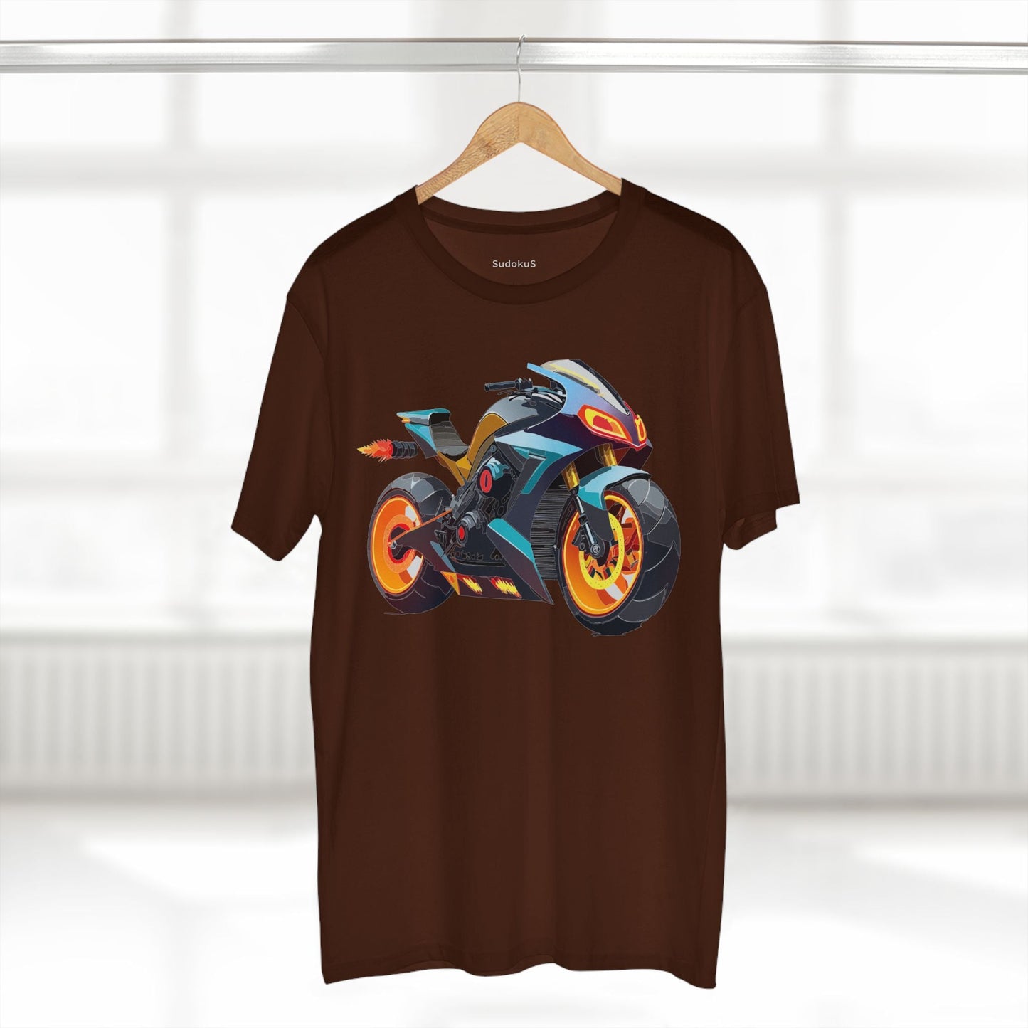 Moto Bike Graphic Unisex 100 Cotton Staple Tee 22
