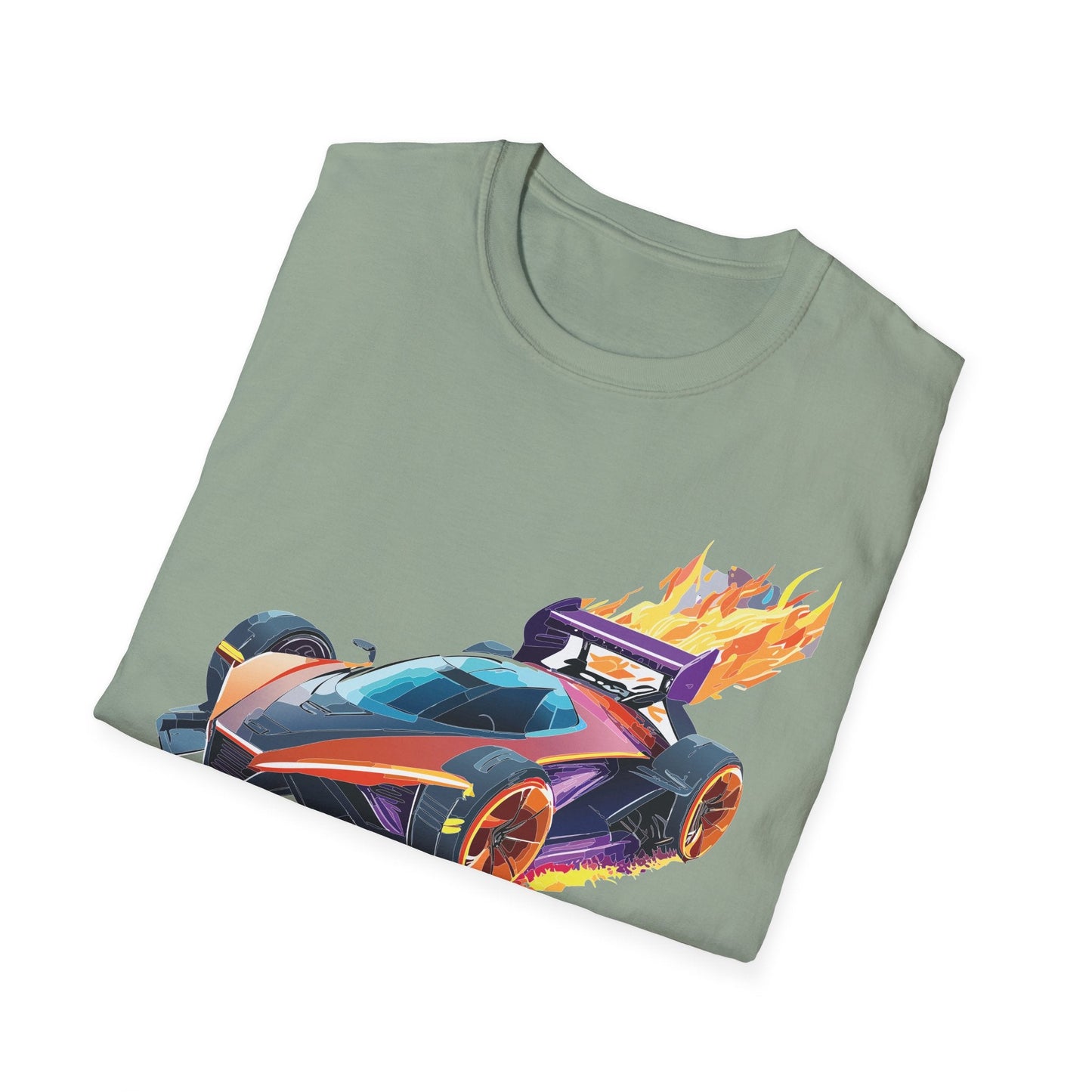 Unisex Car T Shirt Hot Wheels Graphic Tee Car Shirt Gildan Softstyle 64000 Cotton Tee