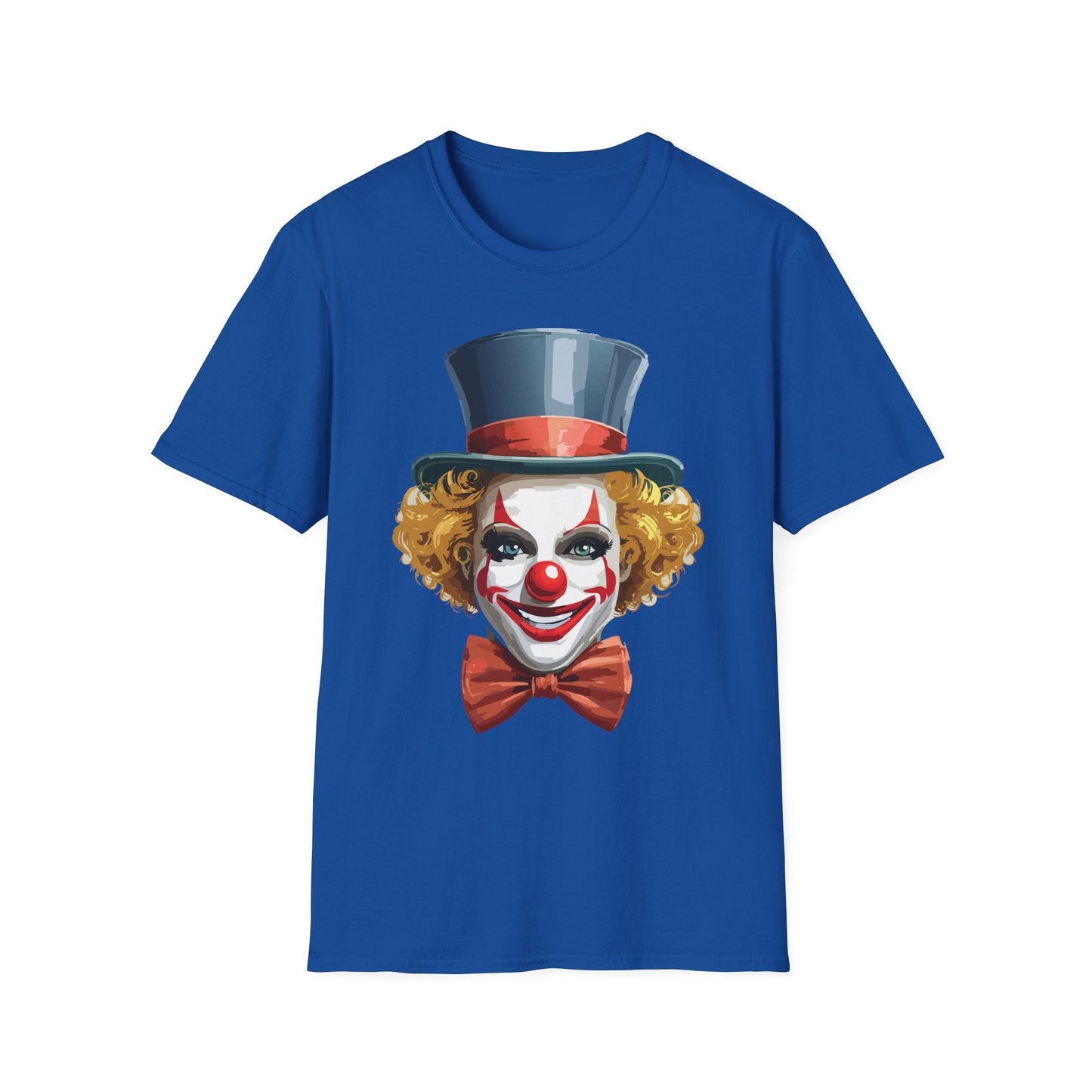 Clown Shirt T Shirt With Clown Funny Man Circus Shirt Scary Man Tee Unisex Gildan Softstyle 64000