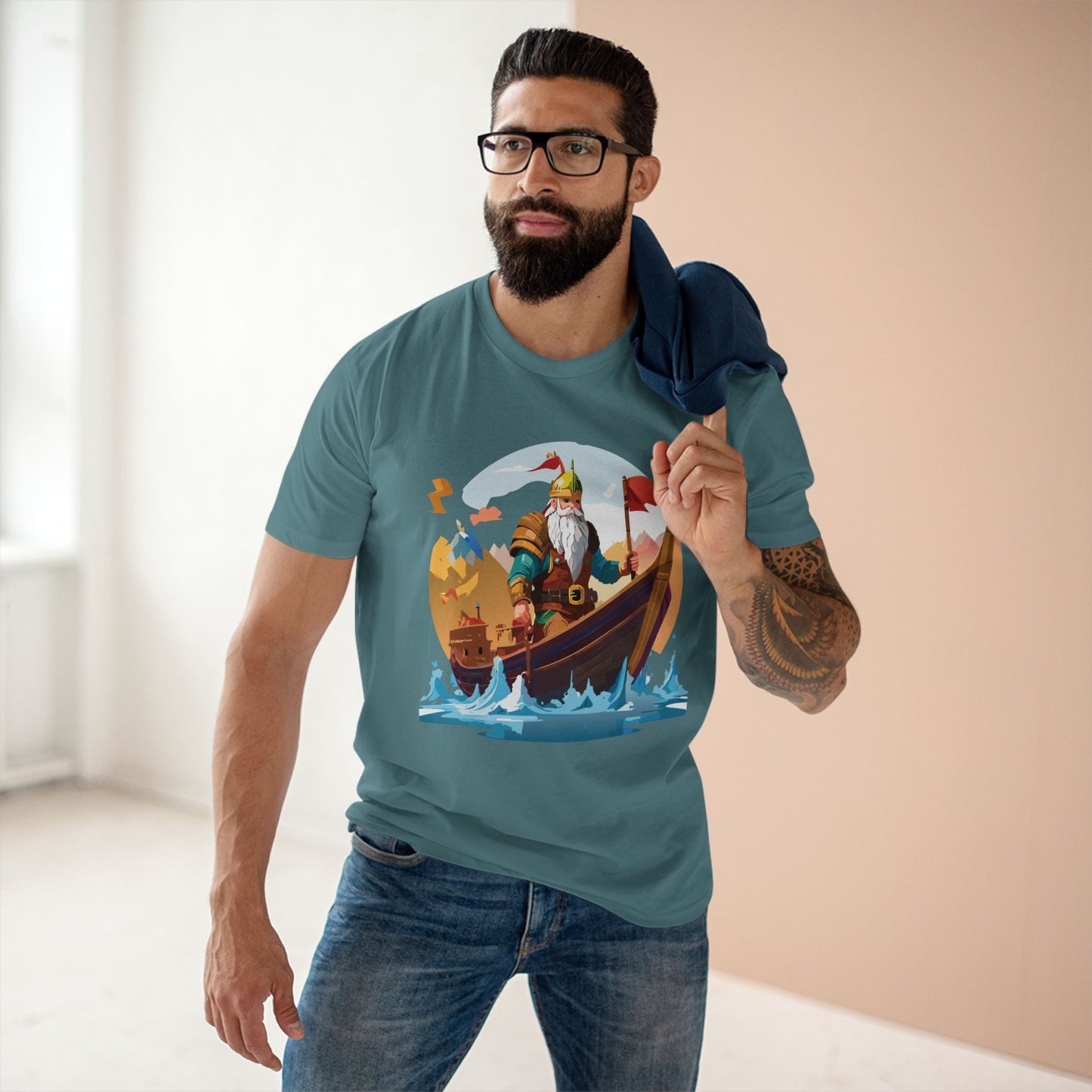 Viking Graphic Unisex 100 Cotton Staple Tee 1