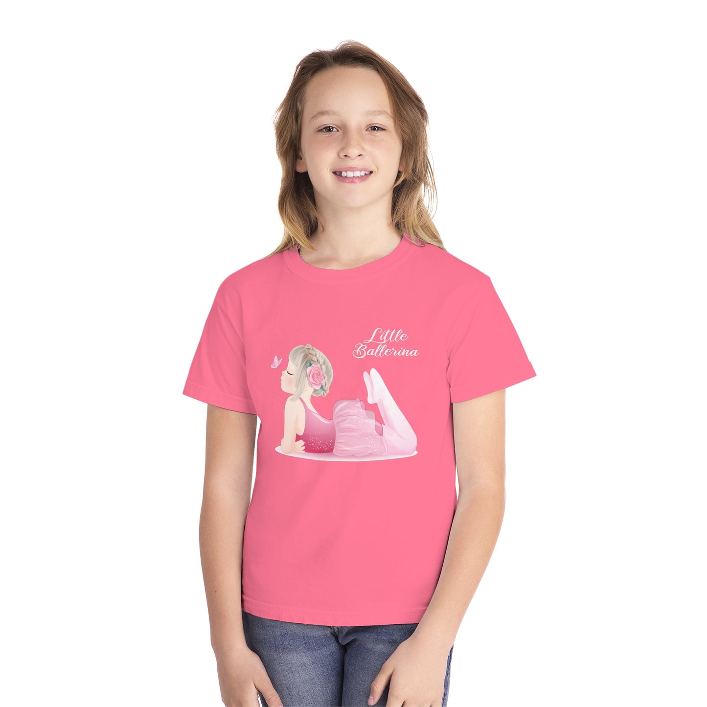 Youth Tee Shirt with Little Ballerina