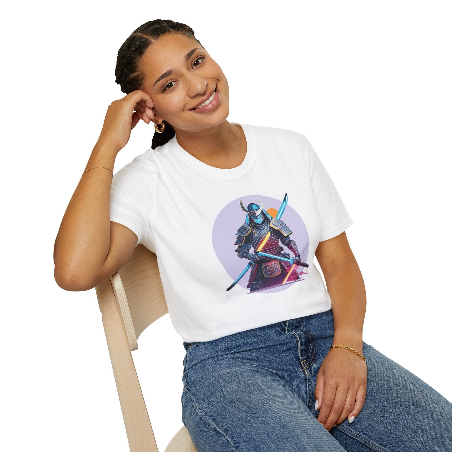 Samurai Shirt Unisex Gildan Softstyle Tee 100 Percent Cotton Lightweight Comfort