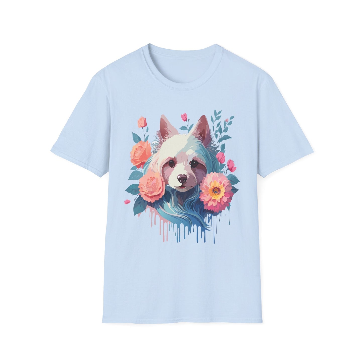 Dog Shirt Unisex Softstyle Cotton Tee Gildan 64000 With Animal Designs