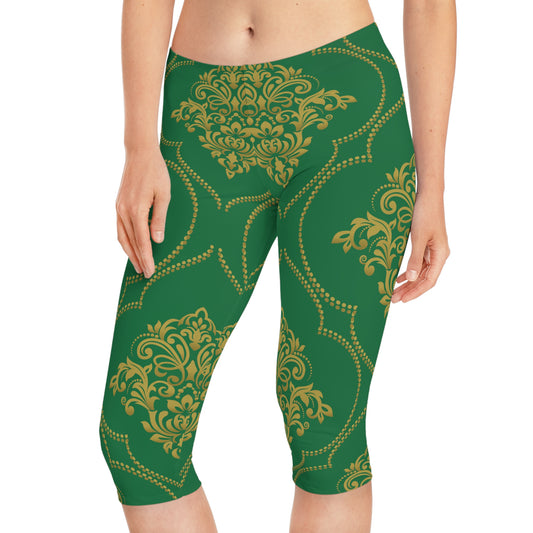 Capri-Leggings mit traditionellem Print 