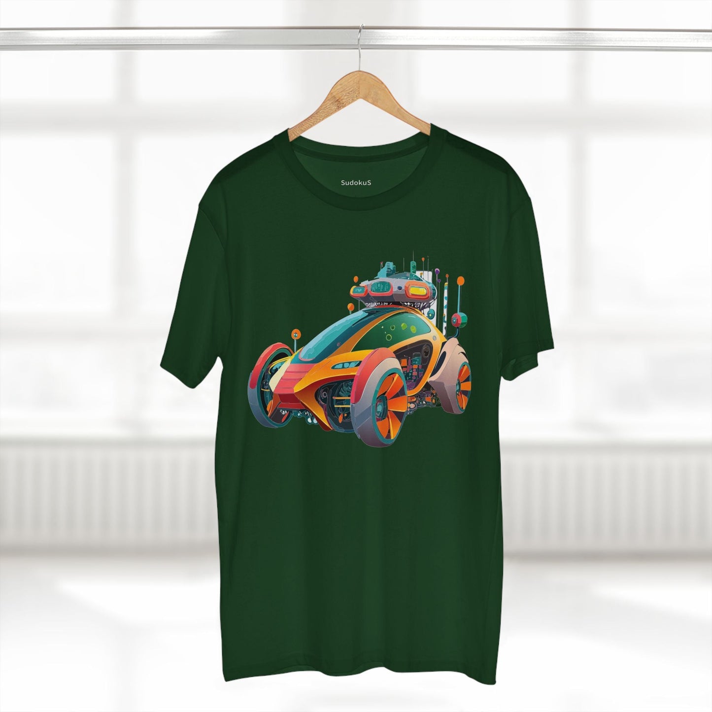 Car Graphic Unisex 100 Cotton Staple Tee 24