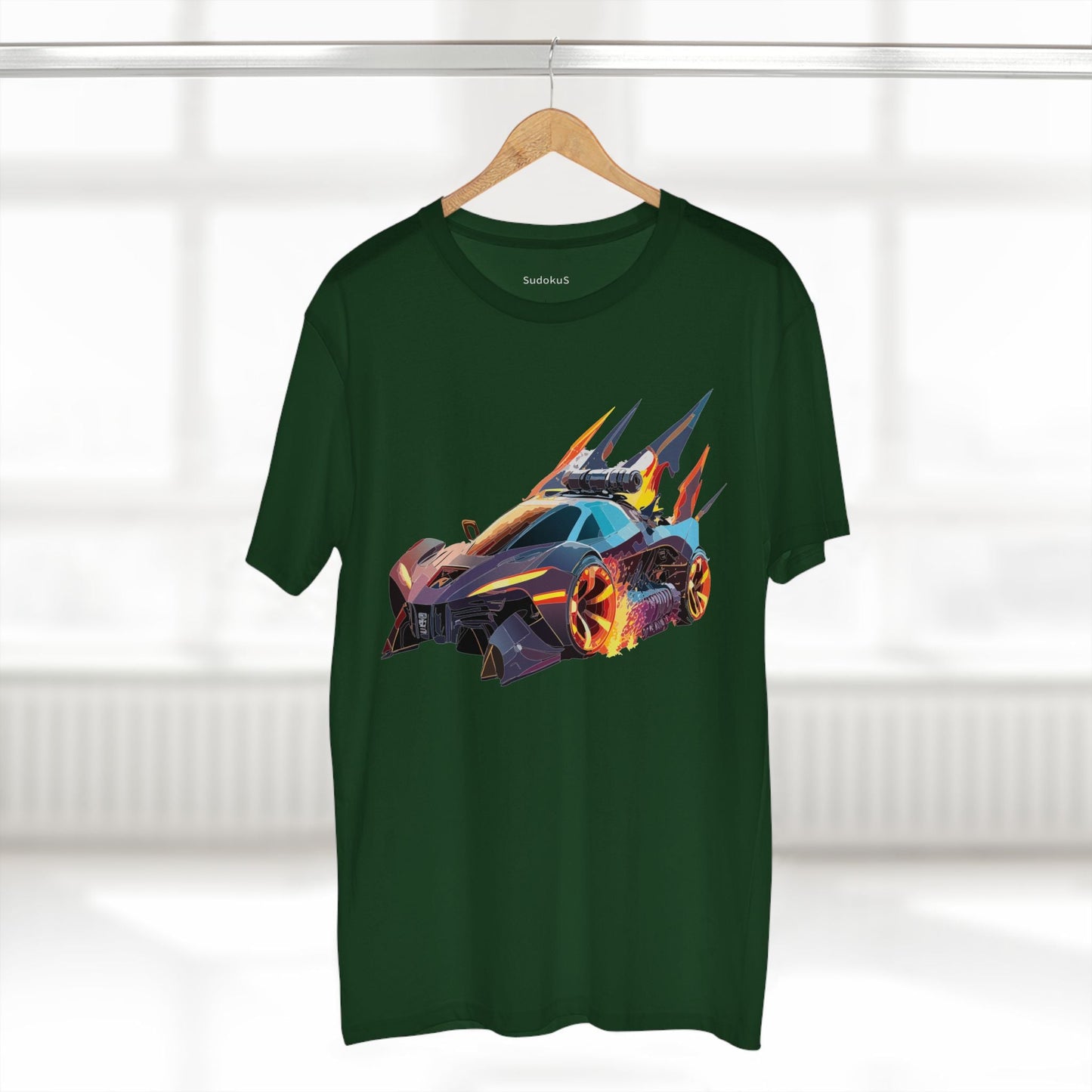 Car Graphic Unisex 100 Cotton Staple Tee 1