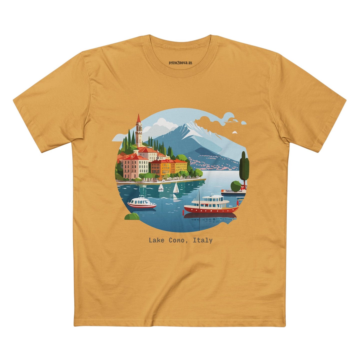Italy Travel Shirt Unisex Premium Cotton Tee With Original Art Design From Retro2Nova TT73