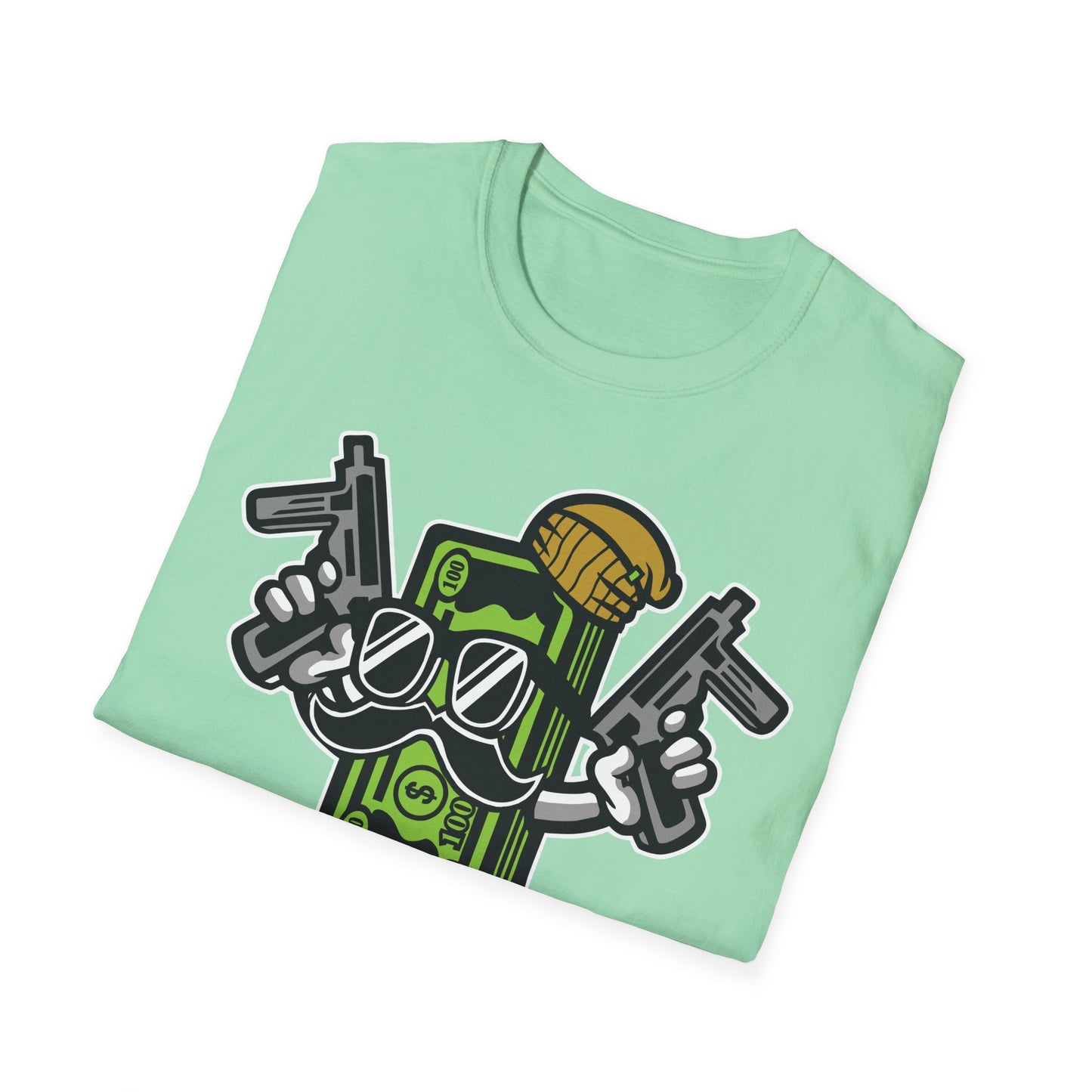 Cartoon T Shirt Animation Tee Funny Graphic Unisex Gildan Softstyle 64000 Cotton