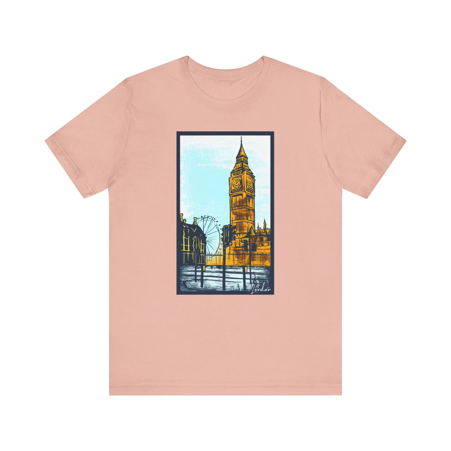 Retro Poster London Graphic Design Tee, London Shirt, Vintage Tees, Art Design T-Shirt, Graphic Tee, Retro Art Shirts