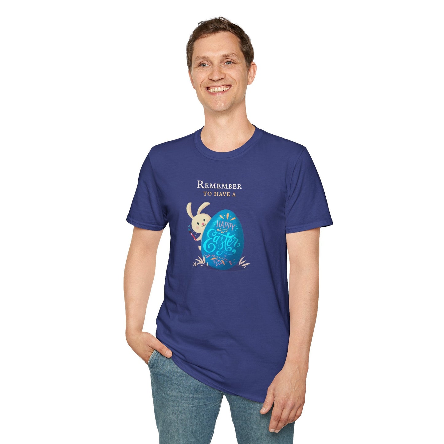 Easter Bunny Egg T Shirt Unisex Softstyle Tee With Easter Signature Prints And Design