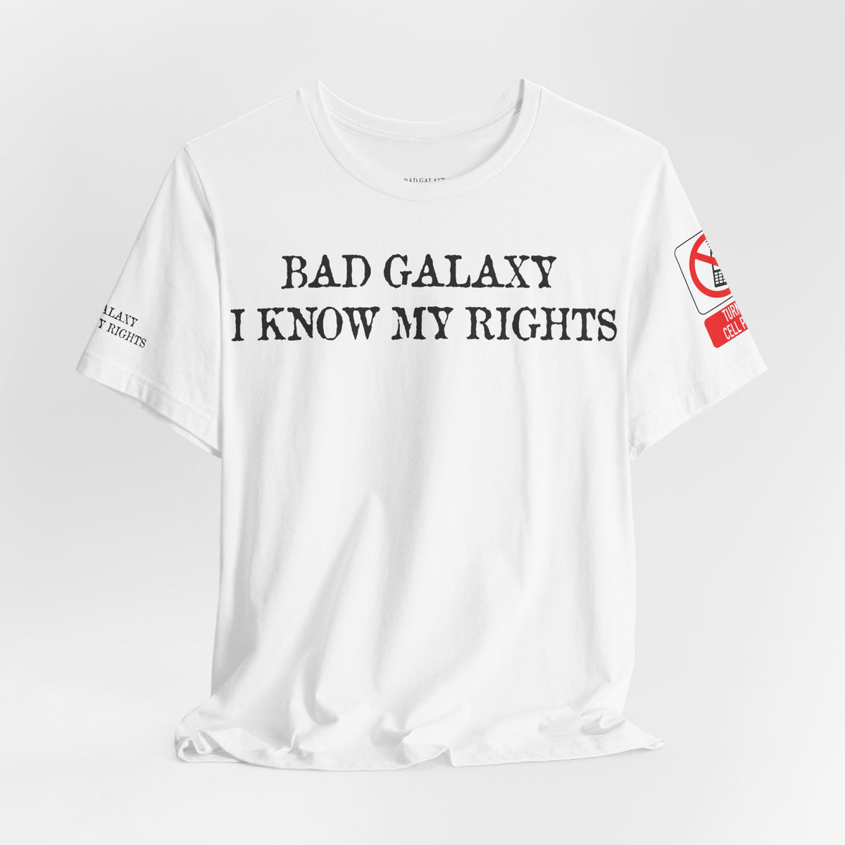 Art Red Stamp Graphic Unisex Cotton Bella+Canvas Tee with Art Design b98