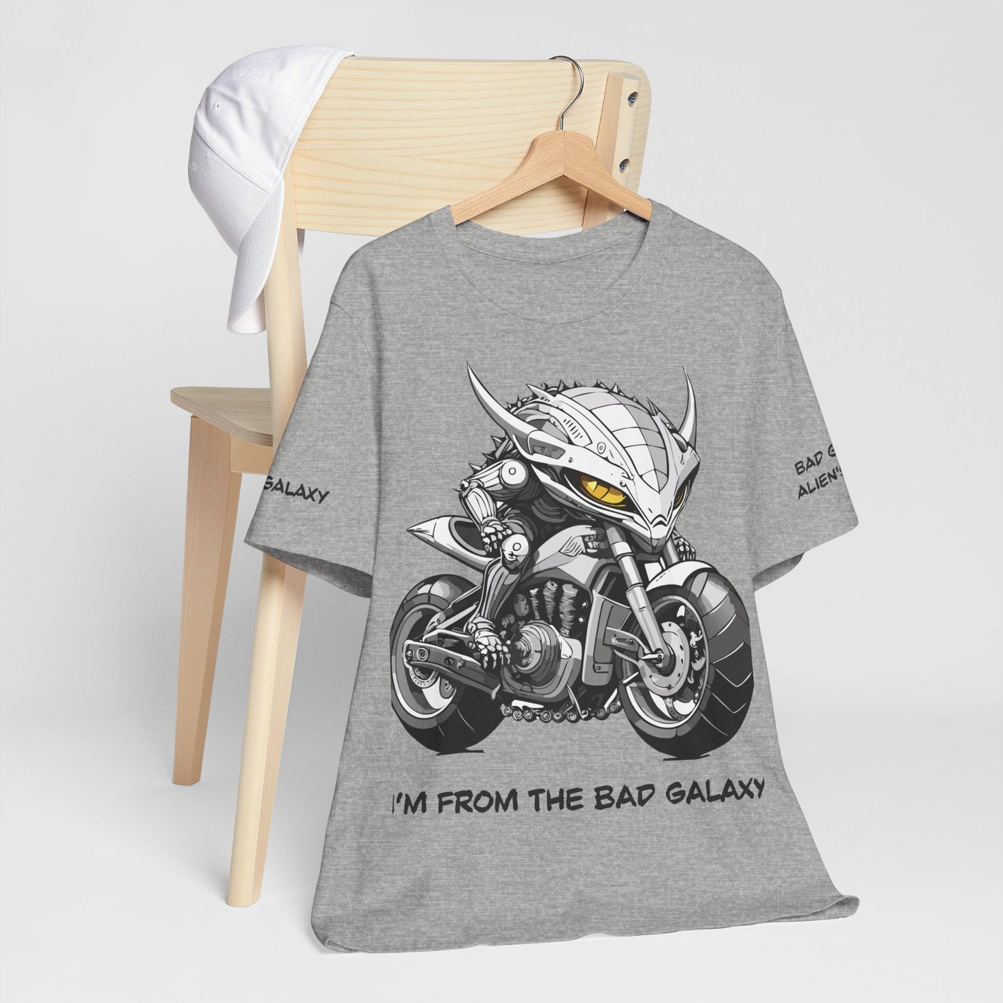 Alien Tee Shirt By Bad Galaxy 100 Cotton Eco Friendly Inks Designed In USA Made To Order