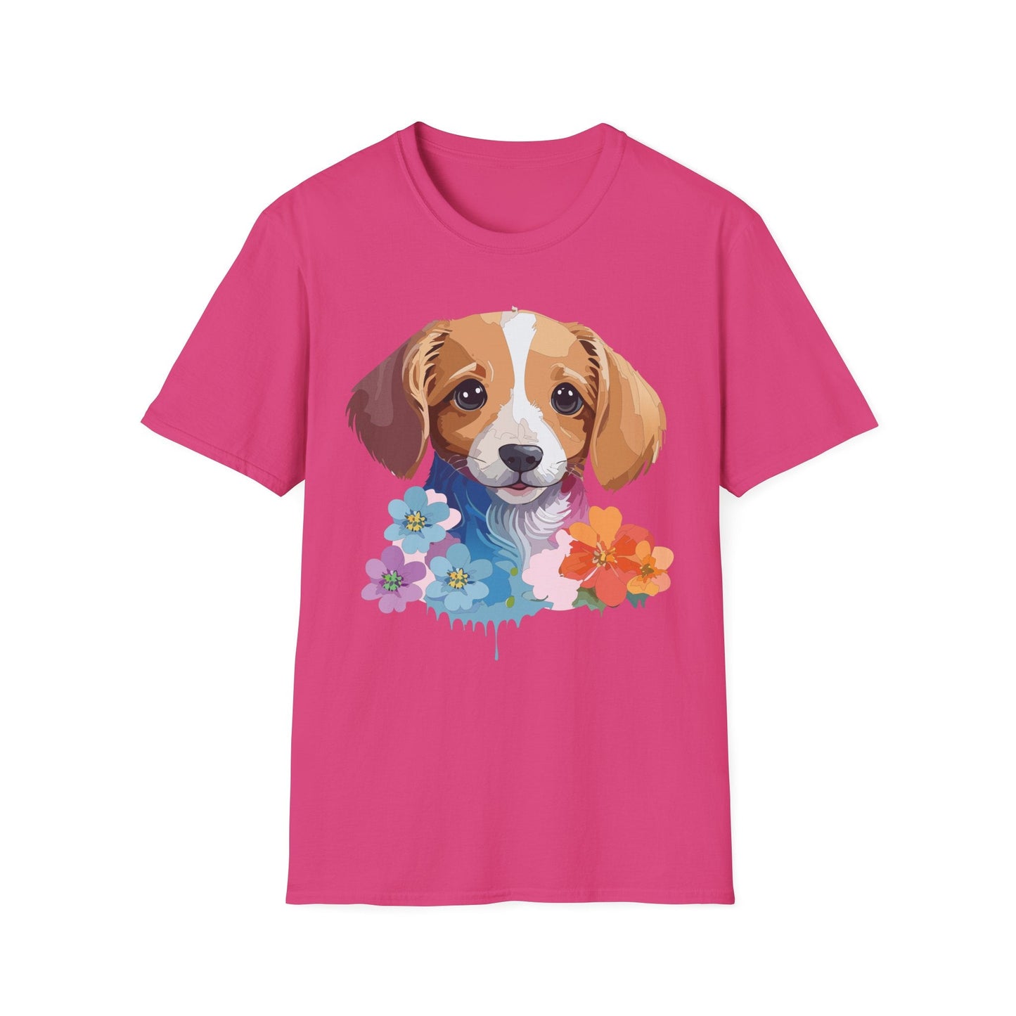 Unisex Dog Shirt Animal Graphic Tee Soft Cotton Gildan 64000