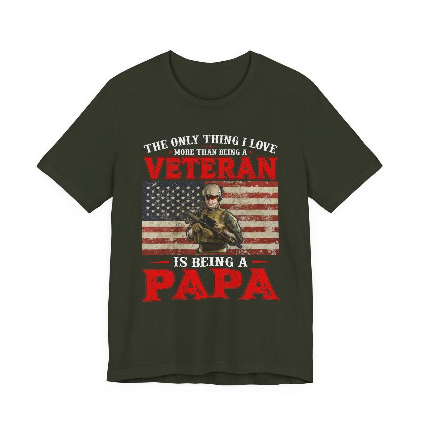 Army Veteran Patriotic Graphic Design Unisex Cotton T-Shirt v30