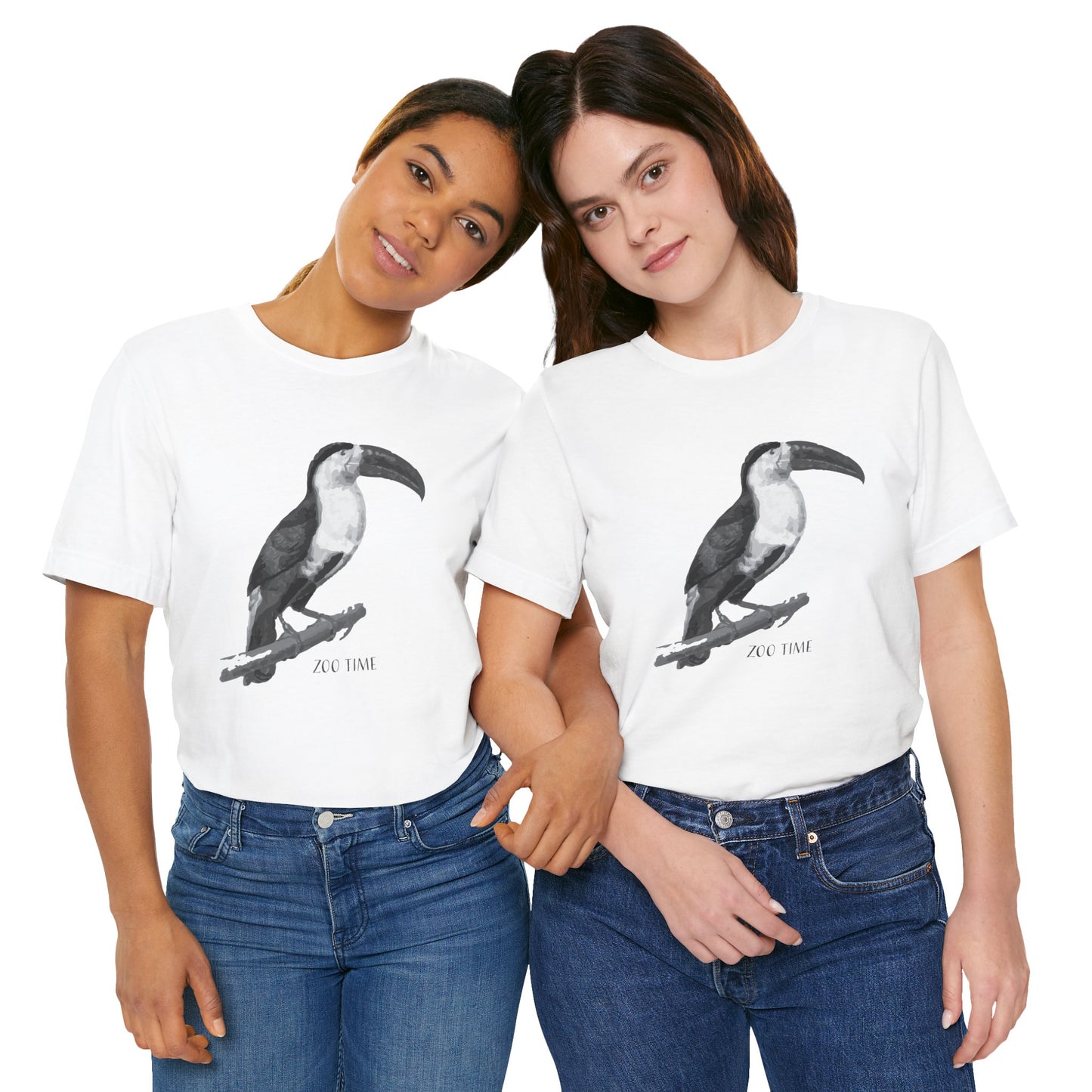 Unisex Tee Shirt with animals Print