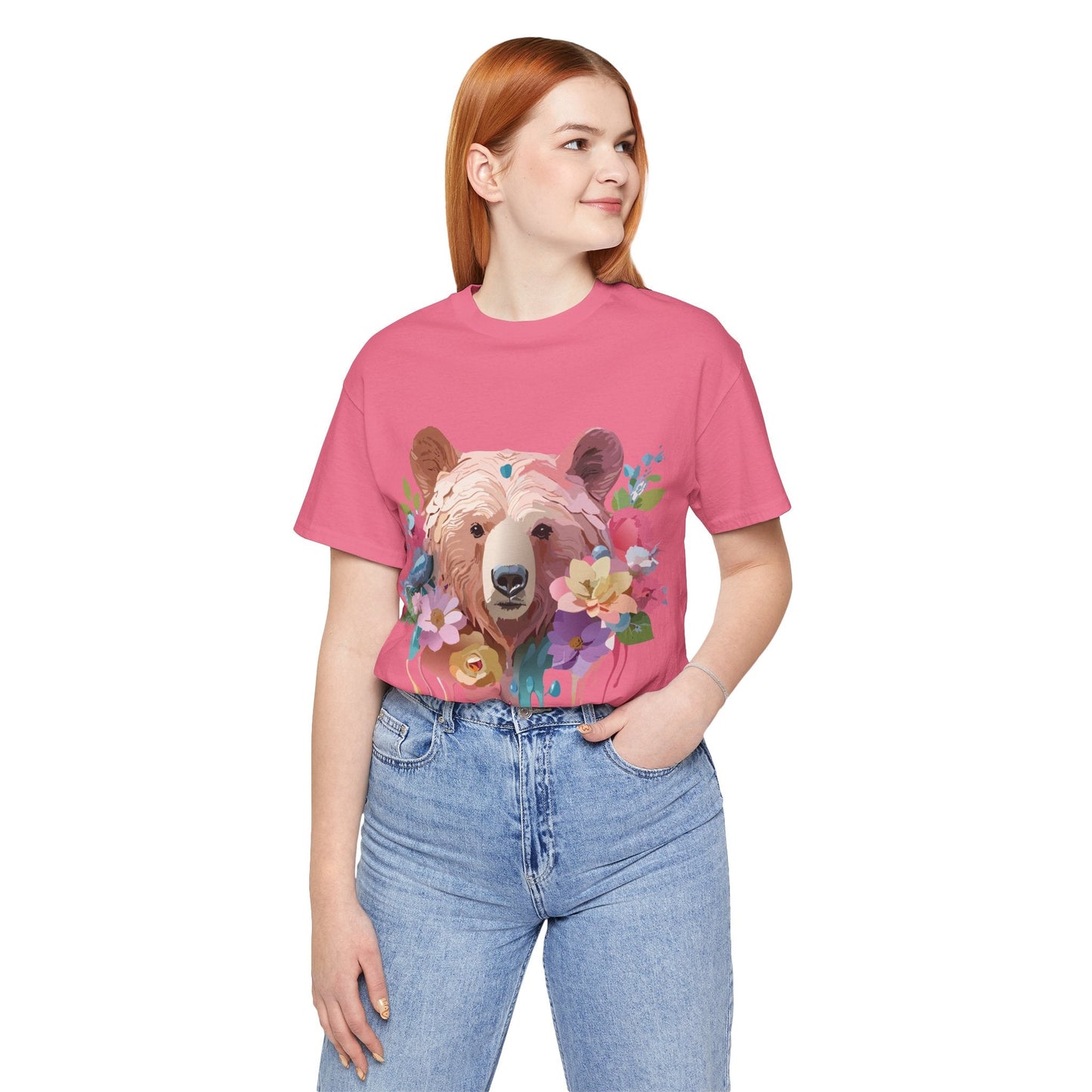 Bear Shirt Graphic Tee Unisex Jersey Short Sleeve Vintage Inspired Adelpha