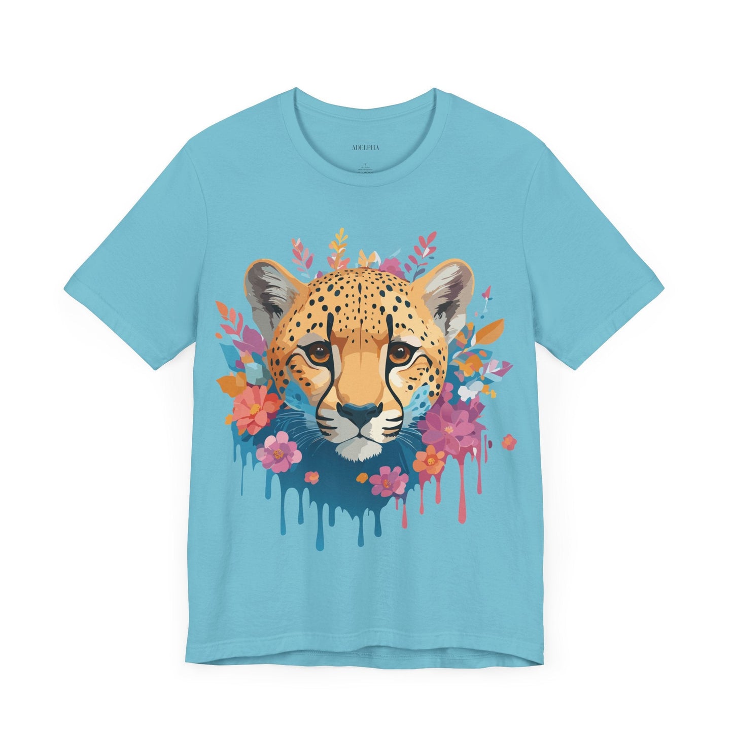 Adelpha Cheetah Graphic Tee Unisex Vintage Inspired Artwork Short Sleeve Jersey