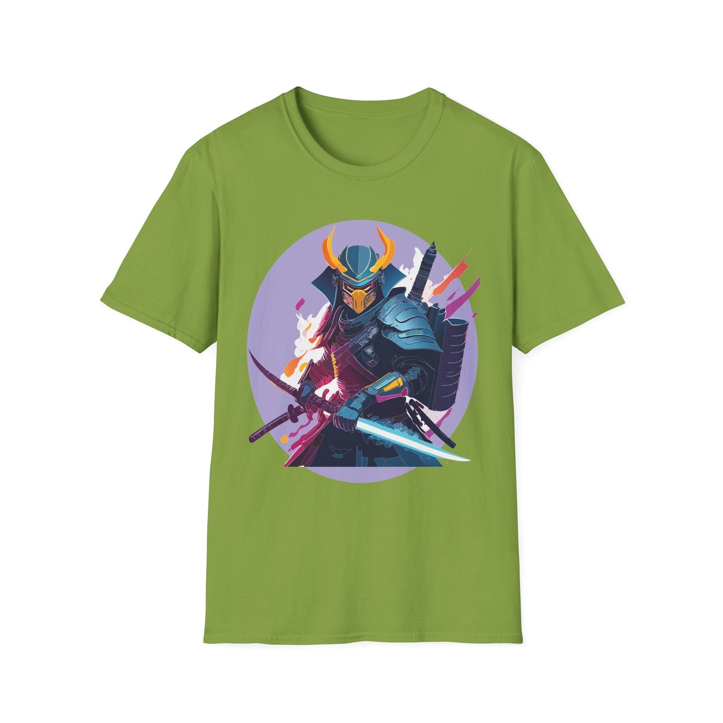 Samurai Shirt Unisex Softstyle Tee 100 Percent Ring Spun Cotton Comfortable Everyday Wear