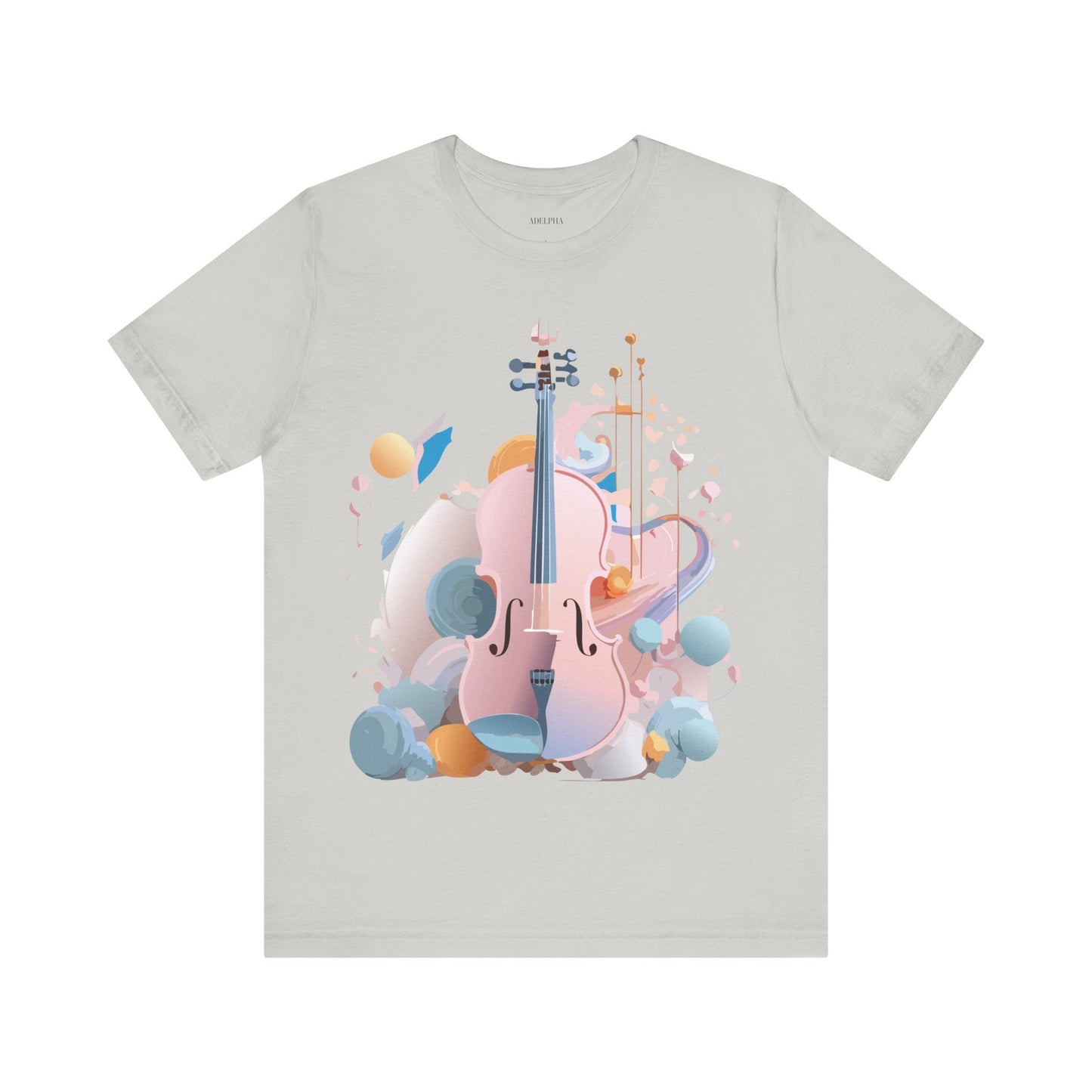 Music Graphic Unisex 100 Cotton Vintage Art with Musical Elements Tee 16