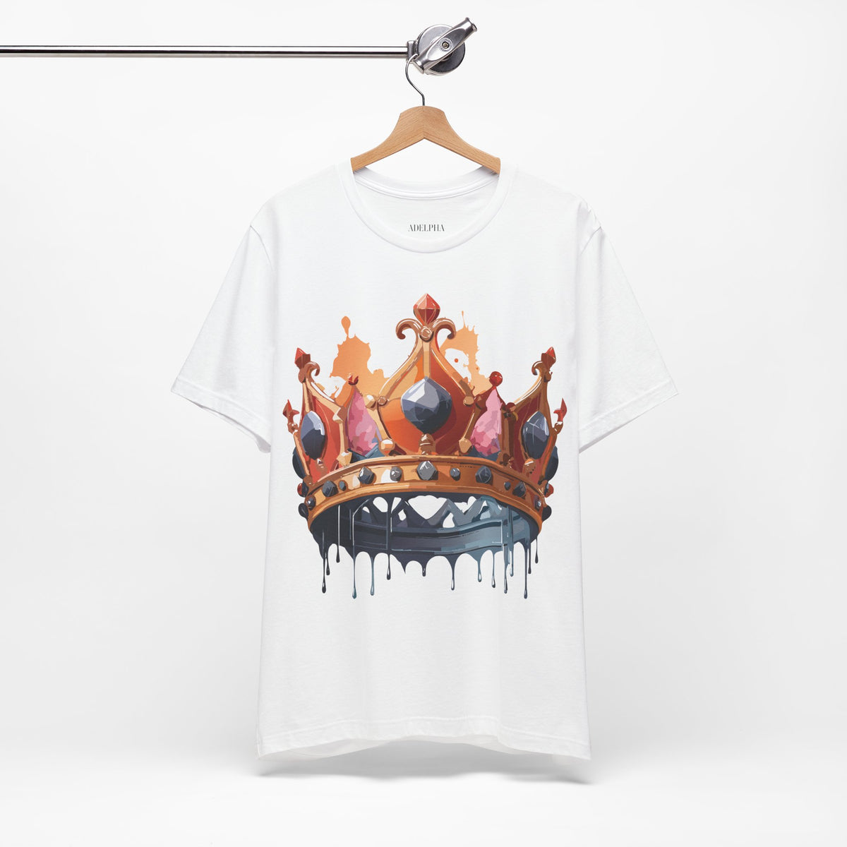 Crown Graphic Unisex Cotton Bella+Canvas Tee with Art Design m15