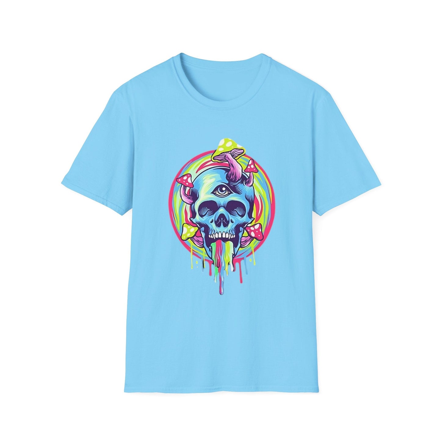 Skull Graphic Unisex Cotton T-shirt with Skeleton Artwork Design 18