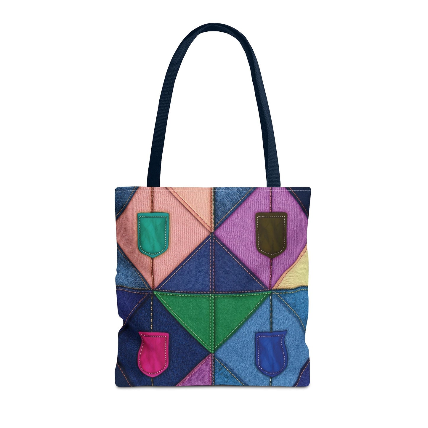 Denim Canvas Bag, Tote Bag Denim Printify