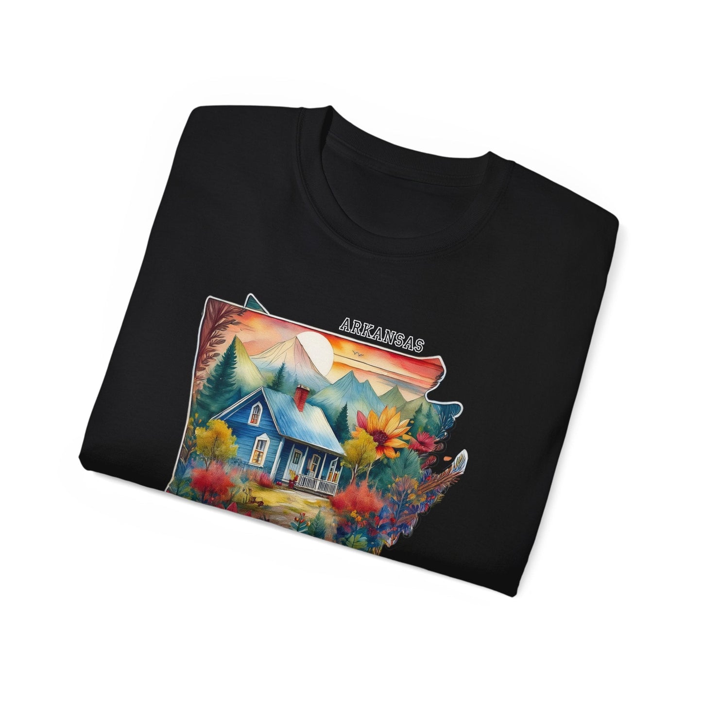 Arkansas Graphic Unisex Cotton T‑Shirt 2