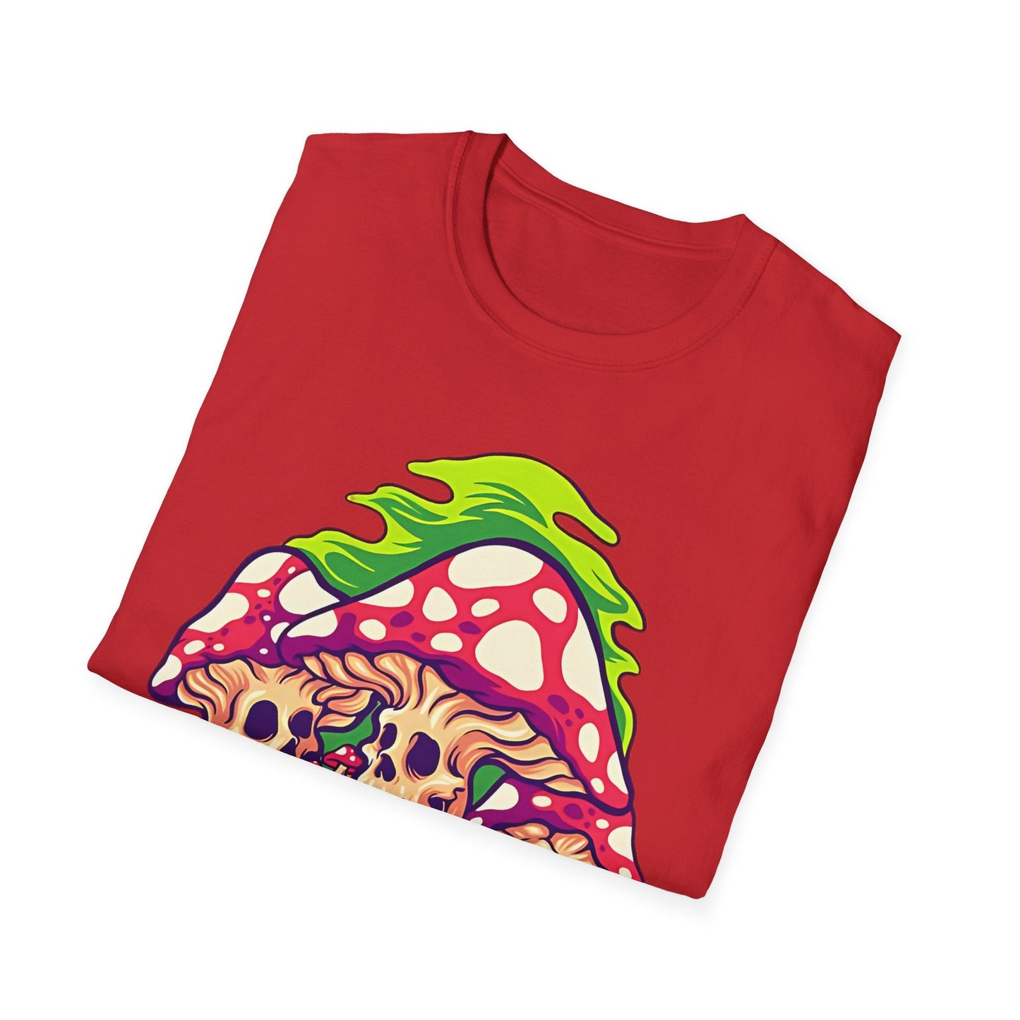 Funny Mashroom Graphic Unisex Softstyle Cotton With Cartoon Illustration Design 29