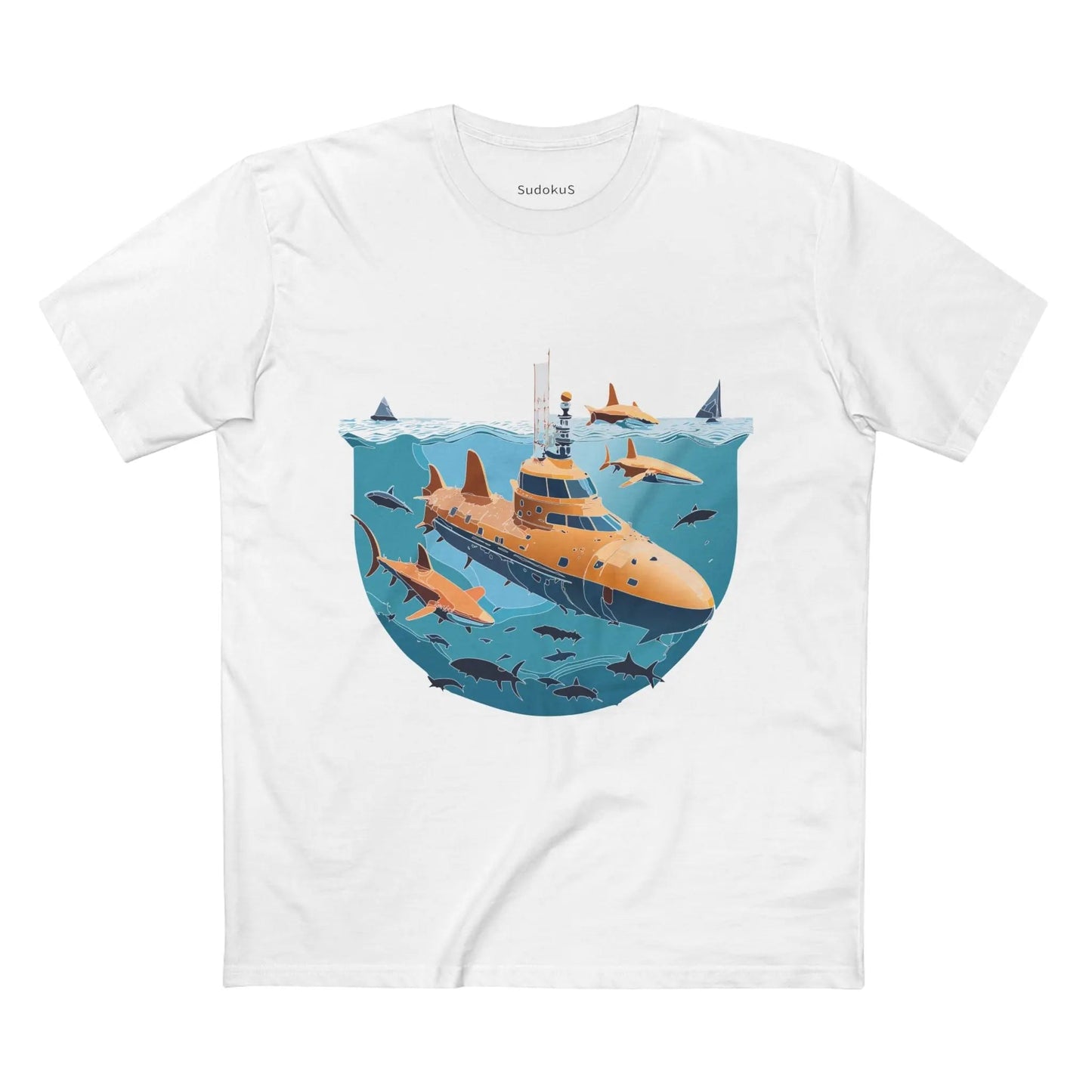 Ocean Coast Graphic Unisex 100 Cotton Staple Tee 18