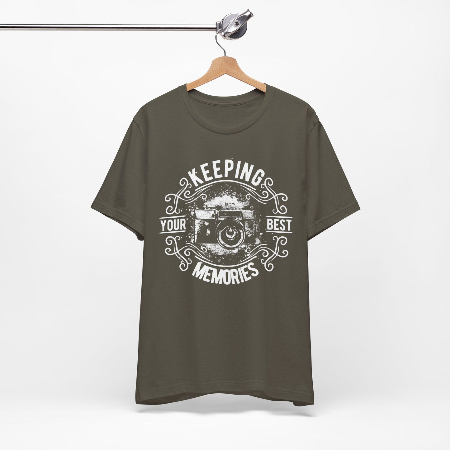 Keeping Your Best Memories T-Shirt Vintage Camera Graphic T-Shirt A-5