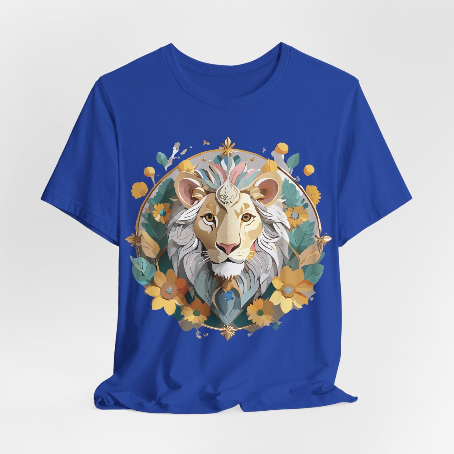 Medallion Graphic Unisex 100 Cotton Vintage Animal Medal Artwork Tee 58