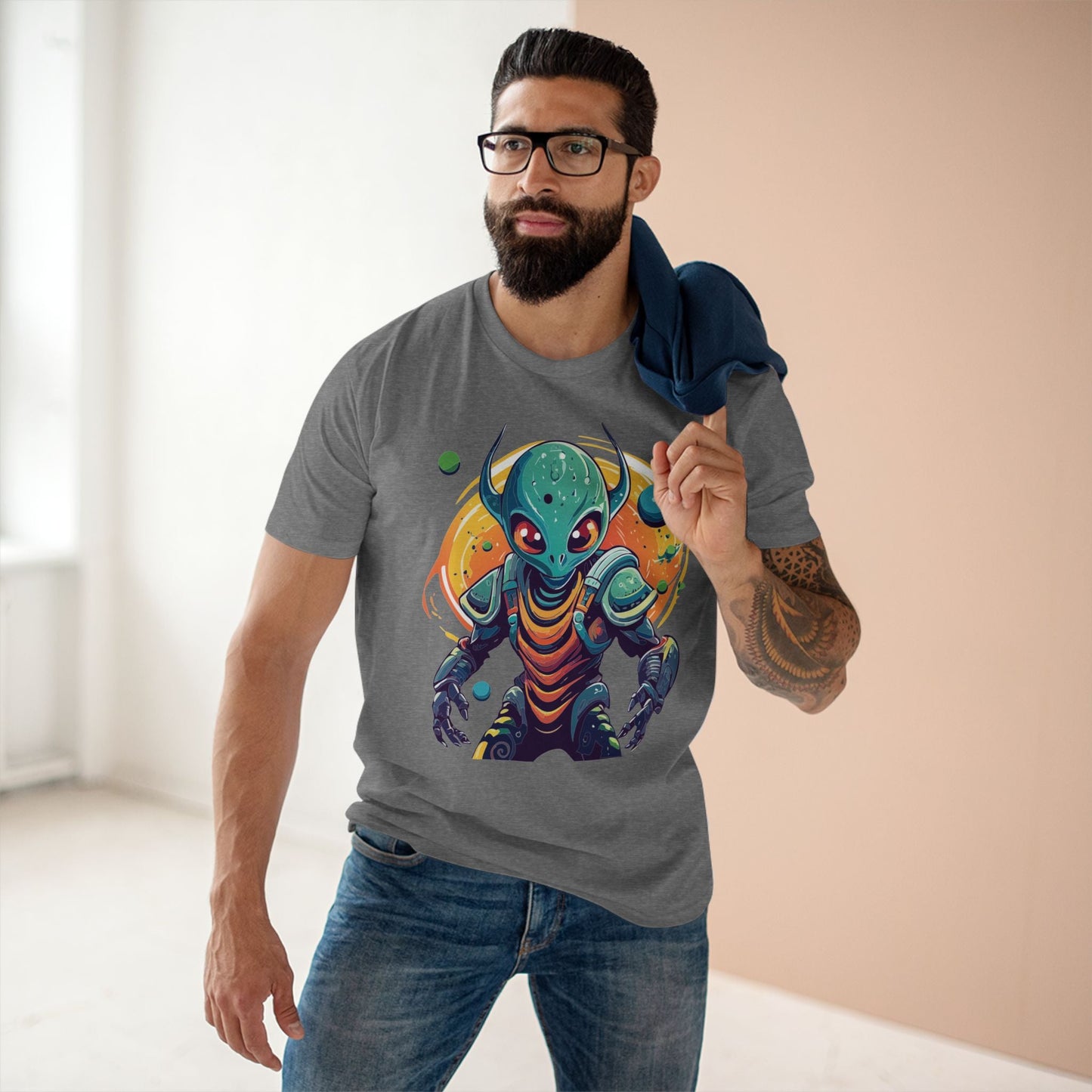 Aliens Graphic Unisex 100 Cotton Staple Tee 23