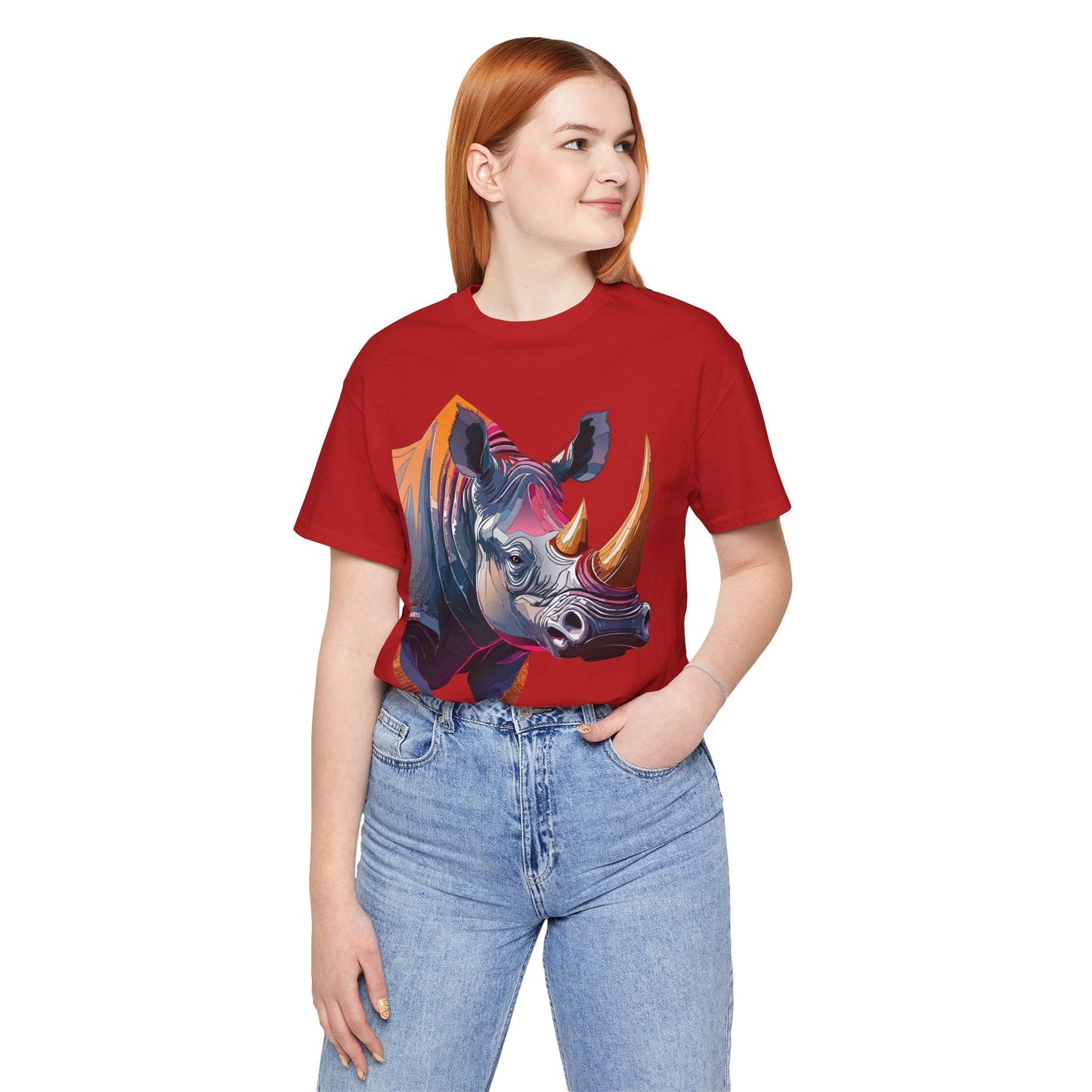 Unisex Animal Print Tee Shirt Featuring Wild Animals Art Design For Everyday Wear