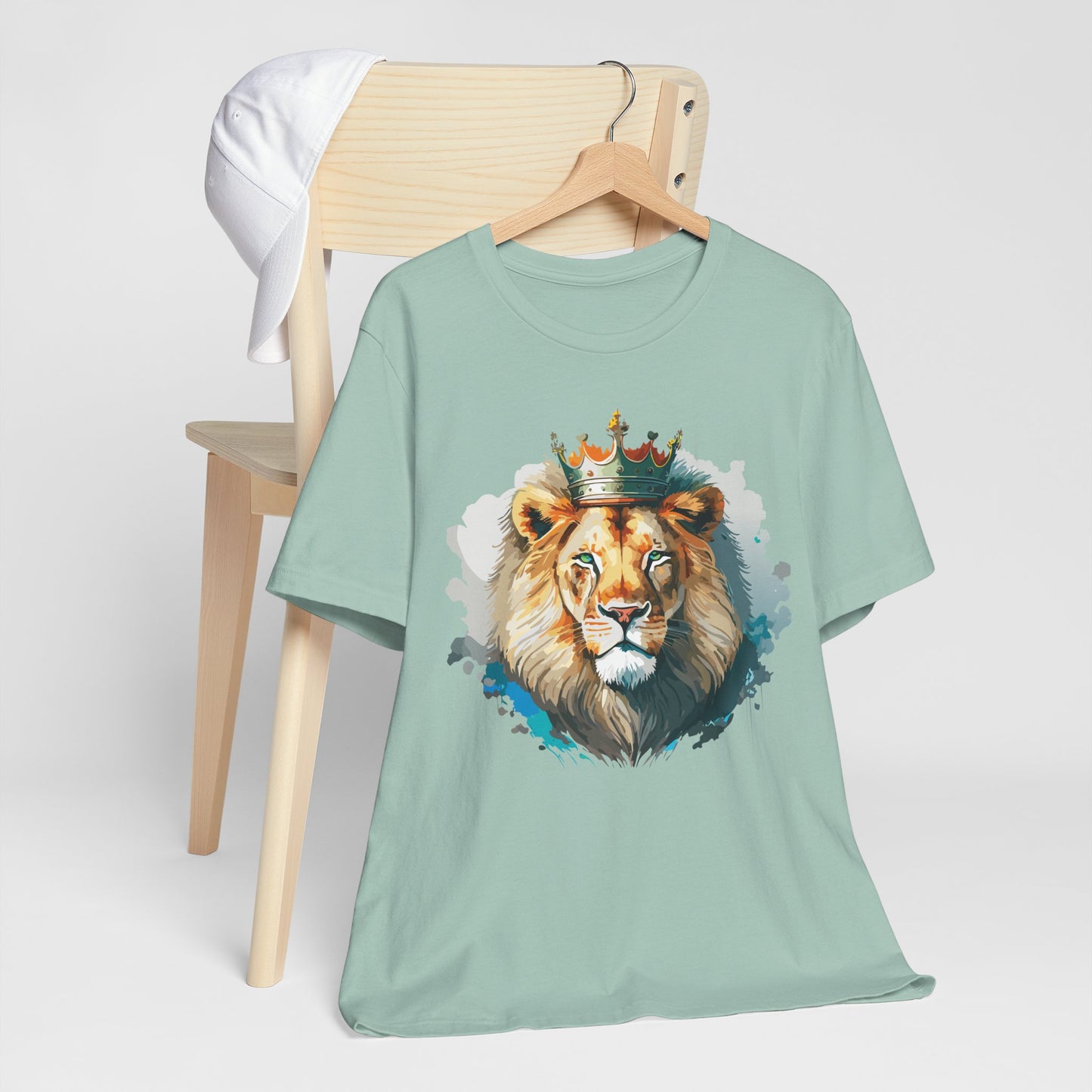 Lion Shirt, Animal Shirt, T-Shirt with Lion, Art Design Tee, Animal Tees, Safari T-Shirt, Crown Tee 13
