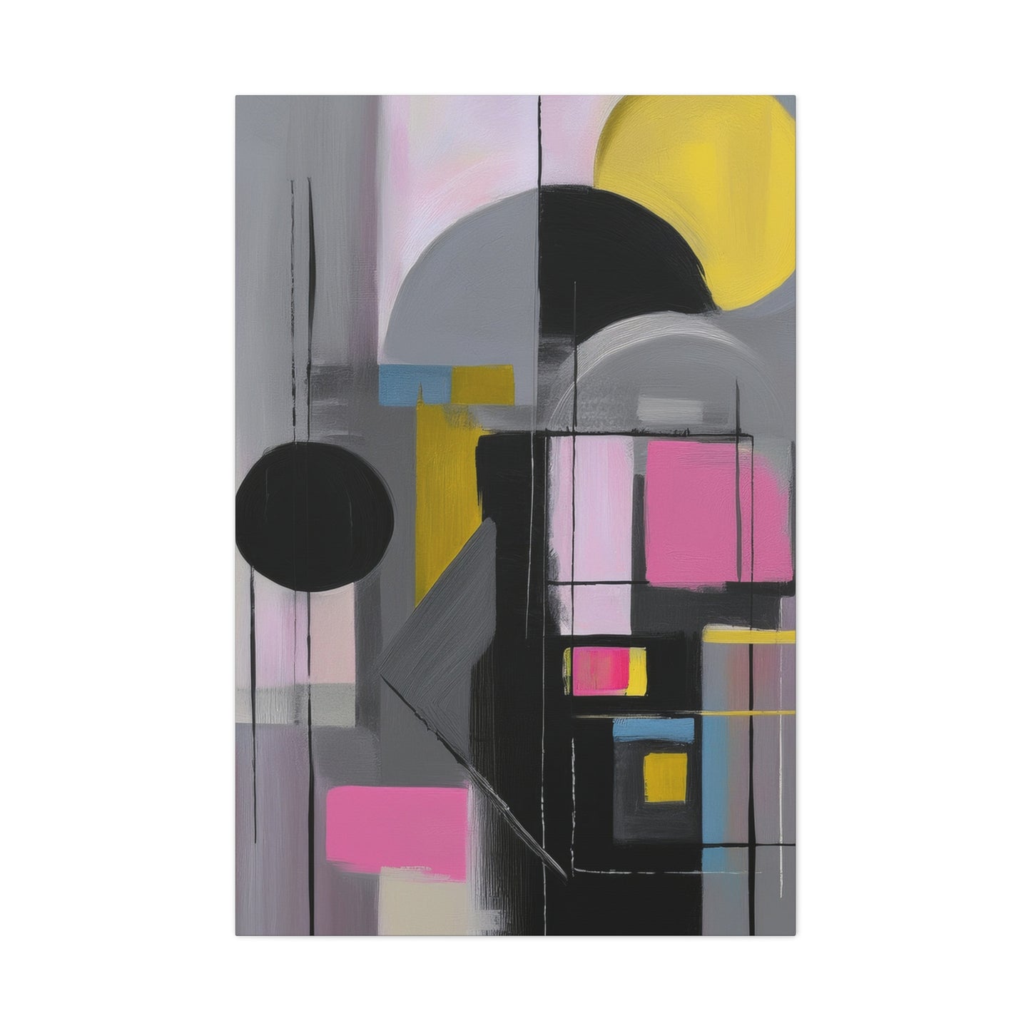 Abstract Geometric Painting Print Canvas 20x24,20x30,24x30 24x32,24x36,30x40 32x48,36x48,40x60 Pine-Wood Inner Frame ABS-37