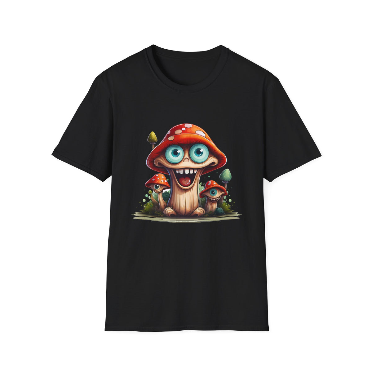 Funny Mashroom Graphic Tee Gildan Unisex 100 Cotton Tee Shirt h25
