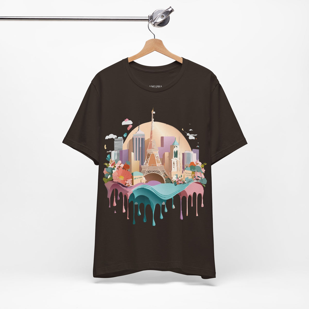 Unisex Cotton Bella+Canvas Tee with Paris