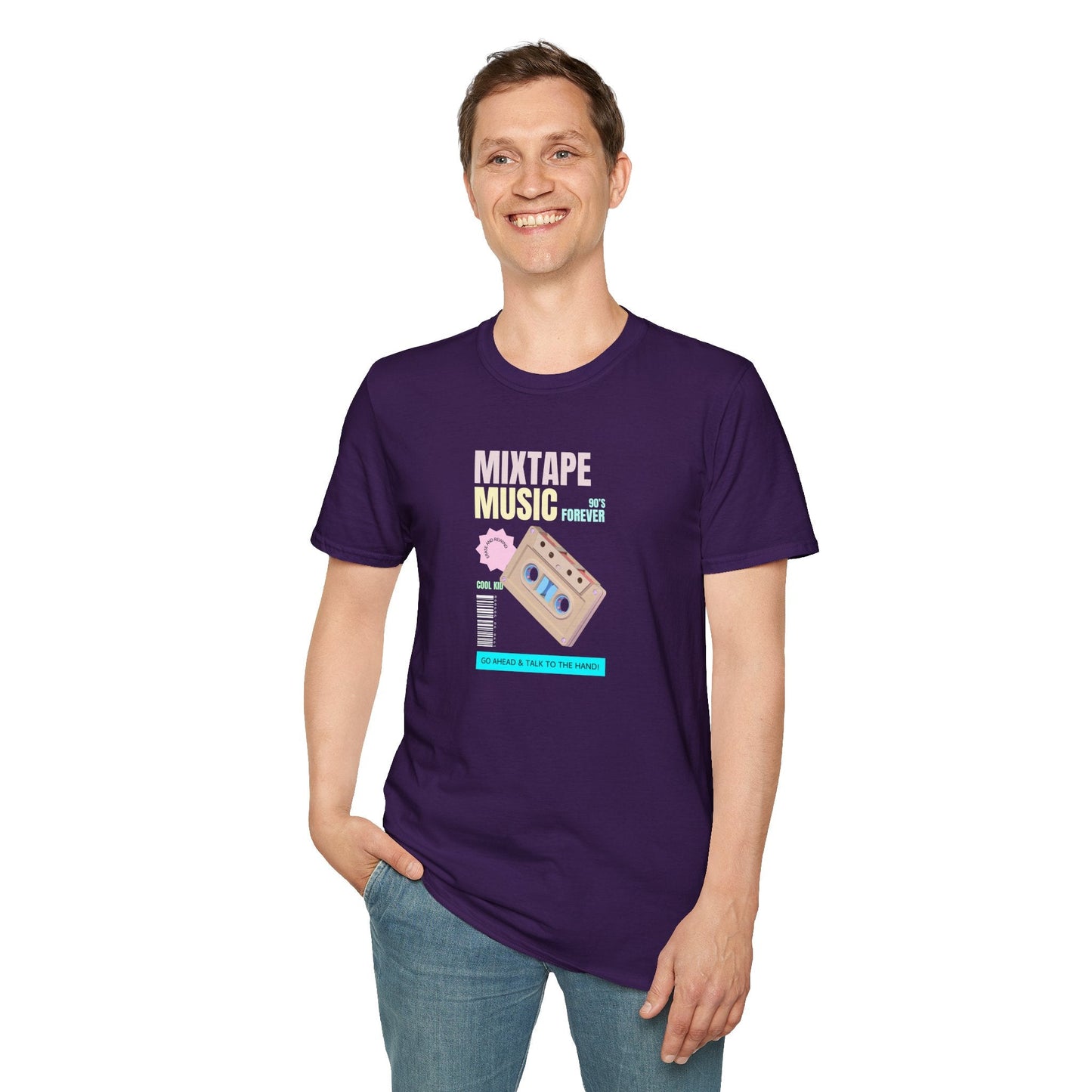 Mixtape Music T-Shirt Unisex Cotton Retro Cassette Graphic Tee