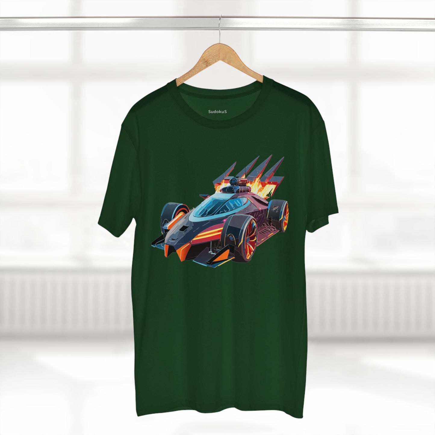 Car Graphic Unisex 100 Cotton Staple Tee 4
