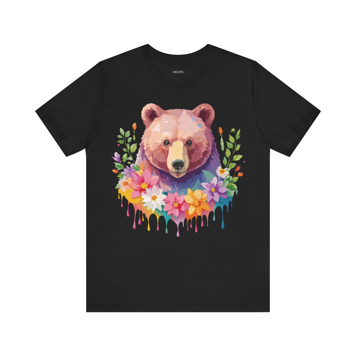 Bear Graphic Design Tee Bella+Canvas Unisex 100 Cotton Tee Shirt a121