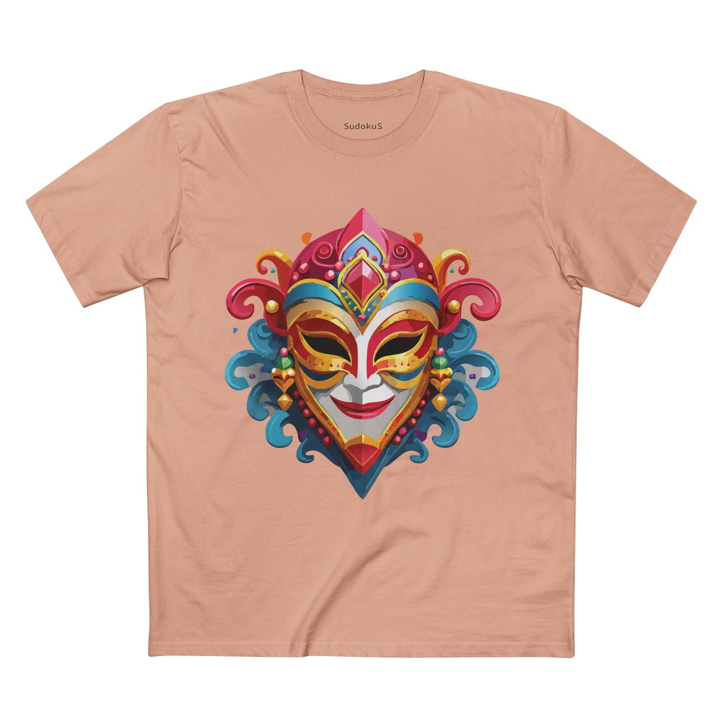 Mask Graphic Unisex 100 Cotton Staple Tee 21