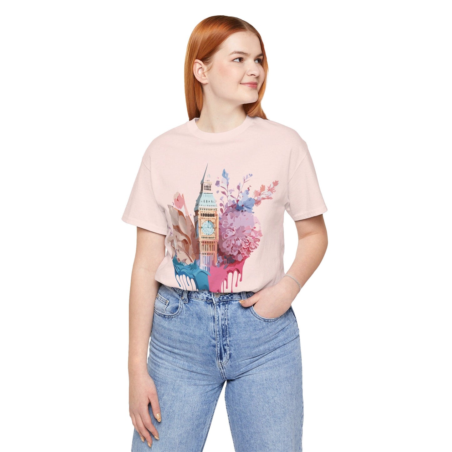 London Tourist Shirt Graphic Tee Unisex Jersey Short Sleeve Adelpha Vintage Inspired Artwork