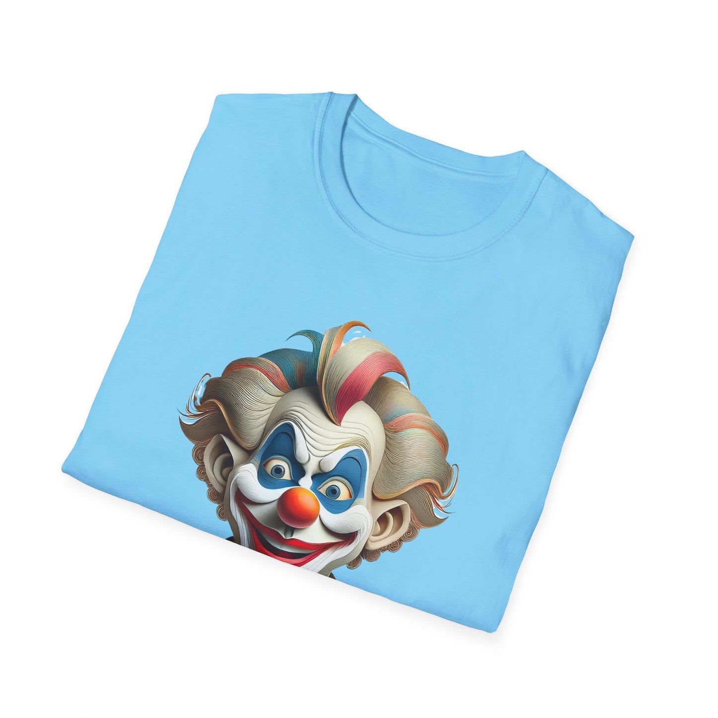 Unisex Clown Shirt Funny Man Circus Tee Softstyle Gildan 64000 Short Sleeve Everyday Comfort
