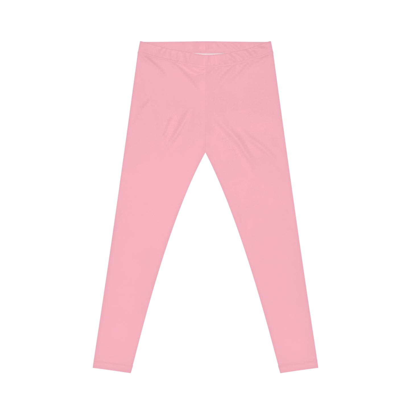 Cherry Blossom Pink Color Women's Poly-Span Casual Leggings XS-2XL