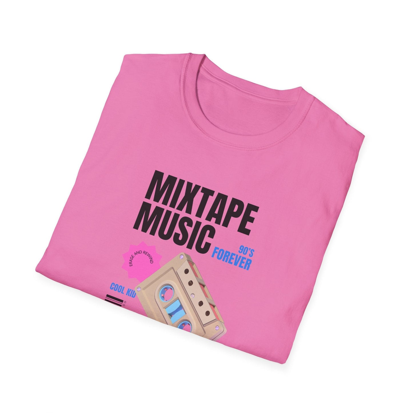 Mixtape Music Vintage Cassette T-Shirt Unisex Cotton Retro Audio Graphic Tee