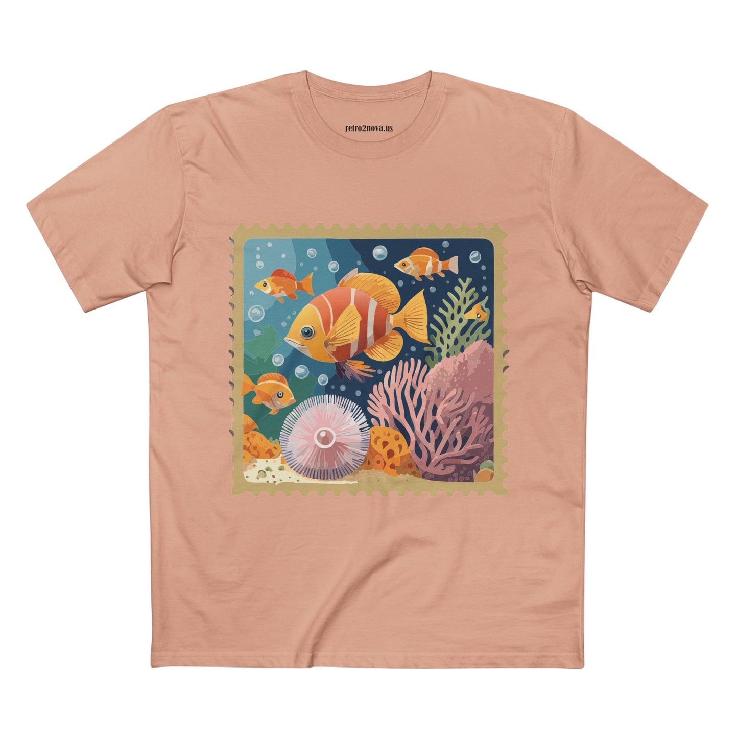 Stamp Shirt Postage Stamp Tee Unisex Premium Cotton Tee With Original Art Design Retro2Nova