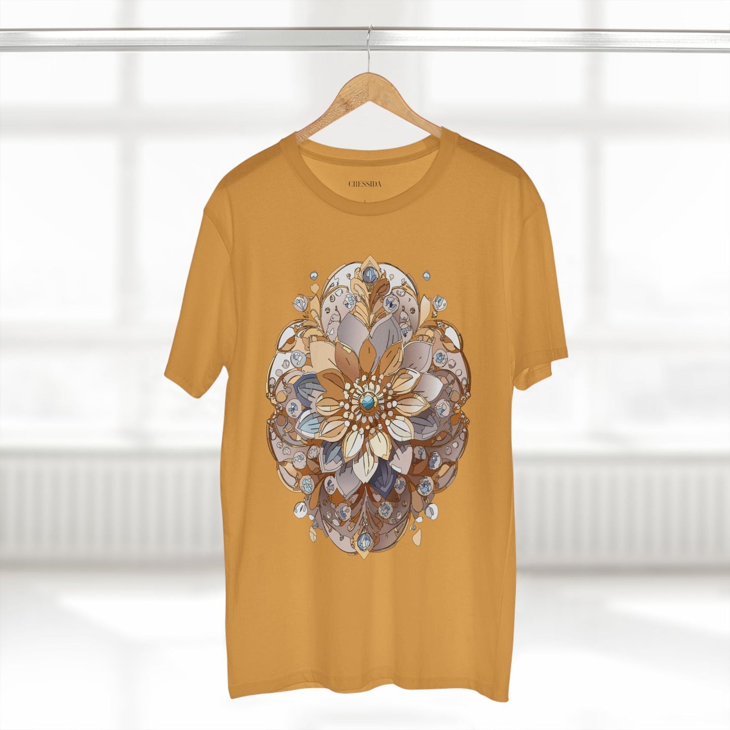 Floral Graphic T-Shirt Unisex 100 Cotton Art Design with Antique Flowers Tee 10